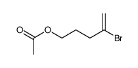 acetic acid-(4-bromo-pent-4-enyl ester)结构式