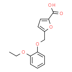 5-[(2-Ethoxyphenoxy)methyl]-2-furoic acid Structure