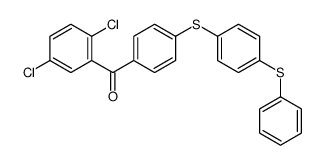 (2,5-dichlorophenyl)-[4-(4-phenylsulfanylphenyl)sulfanylphenyl]methanone Structure
