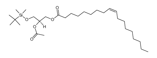 1-oleoyl-2-acetyl-3-O-tert-butyldimethylsilyl-sn-glycerol结构式