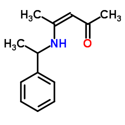 (3Z)-4-[(1-Phenylethyl)amino]-3-penten-2-one Structure