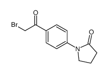 1-[4-(Bromoacetyl)phenyl]-2-pyrrolidinone structure