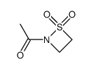 1,2-Thiazetidine, 2-acetyl-, 1,1-dioxide (9CI) structure
