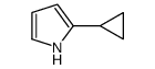 2-cyclopropyl-1H-pyrrole结构式