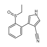 4-(2-ethylsulfinylphenyl)-1H-pyrrole-3-carbonitrile Structure