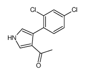 1-[4-(2,4-dichlorophenyl)-1H-pyrrol-3-yl]ethanone结构式