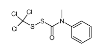(trichloromethyl)(N-methyl-N-phenylcarbamoyl)disulfane结构式