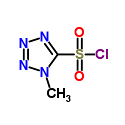 1-Methyl-1H-tetrazole-5-sulfonyl chloride Structure