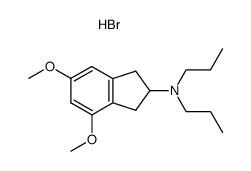 4,6-dimethoxy-2-(di-n-propylamino)indan hydrobromide Structure