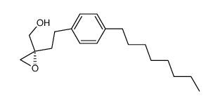 (2S)-2-(oxiranyl)-4-(4'-octylphenyl)butan-1-ol结构式