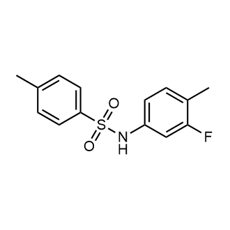 N-(3-氟-4-甲基苯基)-4-甲基苯磺酰胺结构式