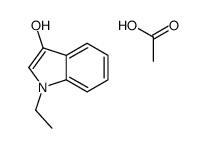 acetic acid,1-ethylindol-3-ol结构式