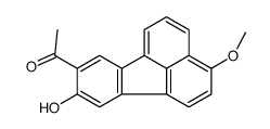 1-(9-hydroxy-3-methoxyfluoranthen-8-yl)ethanone结构式