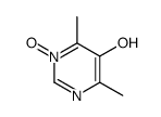 5-Pyrimidinol, 4,6-dimethyl-, 1-oxide (9CI) structure
