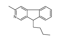 9-butyl-3-methyl-9H-indeno[2,1-c]pyridine结构式