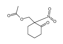(1-nitro-2-oxocyclohexyl)methyl acetate结构式