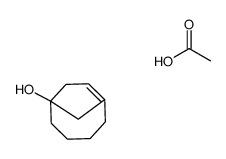 acetic acid,bicyclo[4.2.1]non-1(8)-en-6-ol结构式