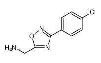 1-[3-(4-氯苯基)-1,2,4-噁二唑-5-基]甲胺结构式