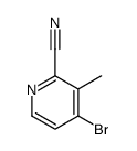 4-BROMO-3-METHYL-PYRIDINE-2-CARBONITRILE structure