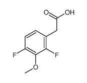 2,4-DIFLUORO-3-METHOXYPHENYLACETIC ACID结构式