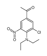 1-[3-chloro-4-(diethylamino)-5-nitrophenyl]ethanone结构式