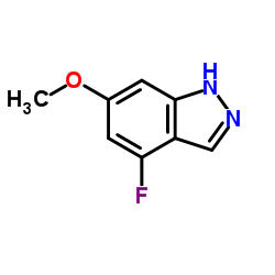 4-Fluoro-6-methoxy-1H-indazole structure