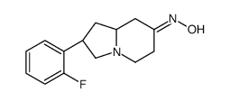 N-[(2S,8aS)-2-(2-fluorophenyl)-2,3,5,6,8,8a-hexahydro-1H-indolizin-7-ylidene]hydroxylamine Structure