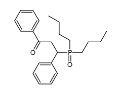 3-dibutylphosphoryl-1,3-diphenylpropan-1-one Structure