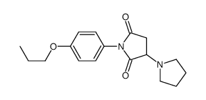 1-(4-propoxyphenyl)-3-pyrrolidin-1-ylpyrrolidine-2,5-dione Structure