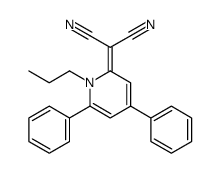 2-(4,6-diphenyl-1-propylpyridin-2-ylidene)propanedinitrile Structure