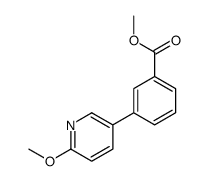 methyl 3-(6-methoxypyridin-3-yl)benzoate Structure