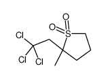 2-methyl-2-(2,2,2-trichloroethyl)thiolane 1,1-dioxide结构式