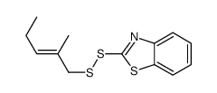 2-(2-methylpent-2-enyldisulfanyl)-1,3-benzothiazole Structure