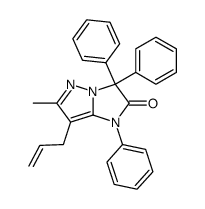 7-Allyl-6-methyl-1,3,3-triphenyl-1H-imidazo[1,2-b]pyrazol-2-one Structure