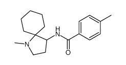 4-methyl-N-(1-methyl-1-azaspiro[4.5]decan-4-yl)benzamide结构式