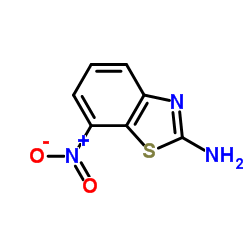 2-氨基-7-硝基苯并噻唑结构式