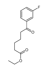 Ethyl 6-(3-fluorophenyl)-6-oxohexanoate结构式
