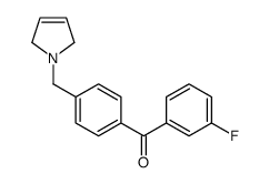 3-FLUORO-4'-(3-PYRROLINOMETHYL) BENZOPHENONE structure