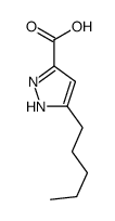 5-pentyl-1H-pyrazole-3-carboxylic acid结构式