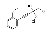 1-chloro-2-(chloromethyl)-4-(2-methylsulfanylphenyl)but-3-yn-2-ol Structure