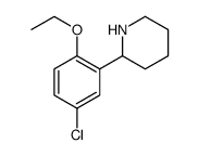 Piperidine, 2-(5-chloro-2-ethoxyphenyl) Structure