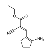 ethyl 3-(2-amino-1-cyclopentenyl)-2-cyanoacrylate结构式