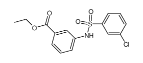 3-(3-chloro-benzenesulfonylamino)-benzoic acid ethyl ester结构式