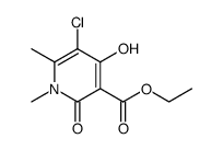 ethyl 5-chloro-1,6-dimethyl-4-hydroxy-2-oxo-1,2-dihydroropyridine-3-carboxylate Structure