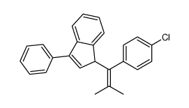 1-[1-(4-chlorophenyl)-2-methylprop-1-enyl]-3-phenyl-1H-indene结构式