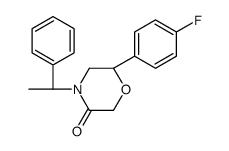 (6S)-6-(4-fluorophenyl)-4-[(1R)-1-phenylethyl]morpholin-3-one结构式