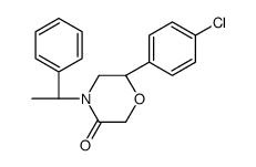 (6S)-6-(4-chlorophenyl)-4-[(1R)-1-phenylethyl]morpholin-3-one结构式