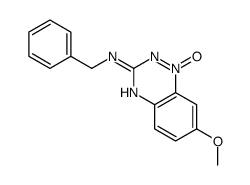 N-benzyl-7-methoxy-1-oxido-1,2,4-benzotriazin-1-ium-3-amine Structure