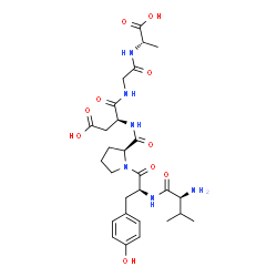valyl-tyrosyl-prolyl-isoaspartyl-glycyl-alanine Structure