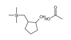 acetic acid,2-(trimethylsilylmethyl)cyclopentan-1-ol结构式